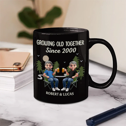 Growing Old Together Since - Personalized Mug