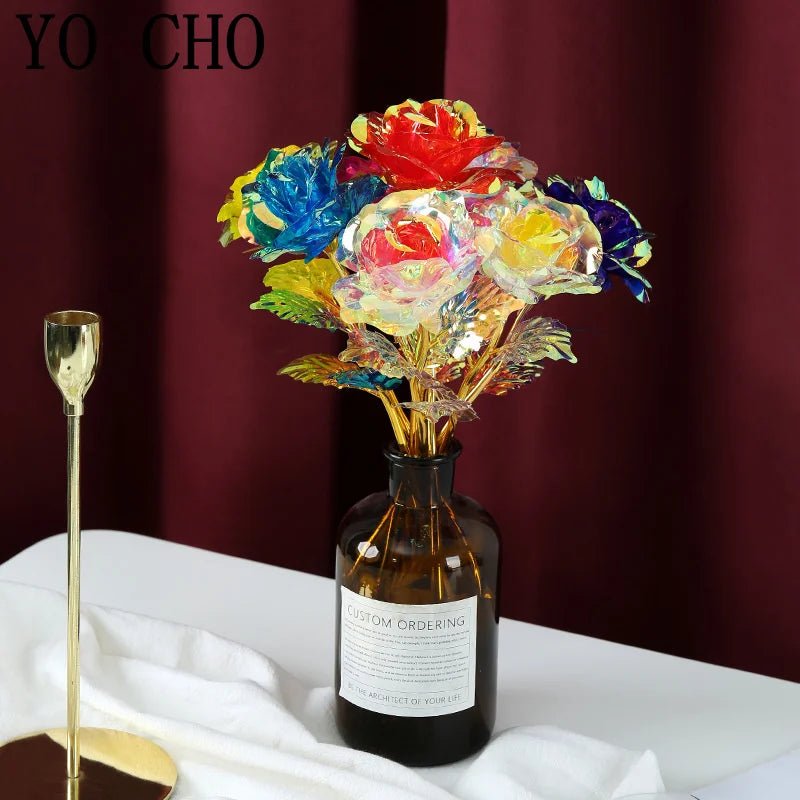 24K Gold Foil Rose Gift Set for Valentine's Day Love