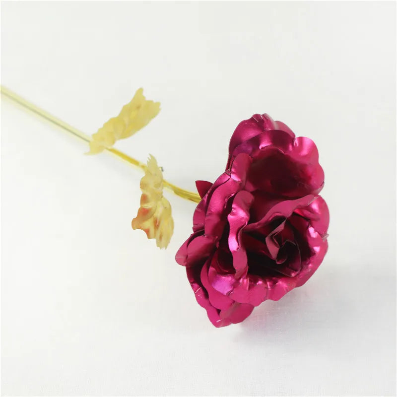 24K Gold Foil Rose Gift Set for Valentine's Day Love