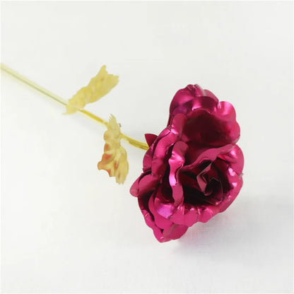 24K Gold Foil Rose Gift Set for Valentine's Day Love