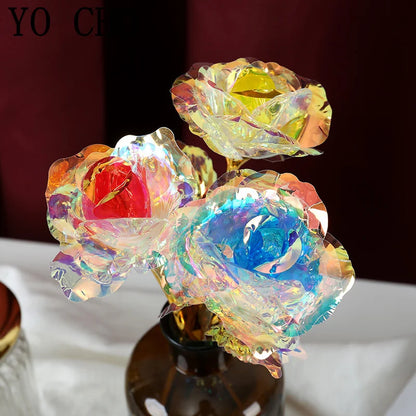 24K Gold Foil Rose Gift Set for Valentine's Day Love