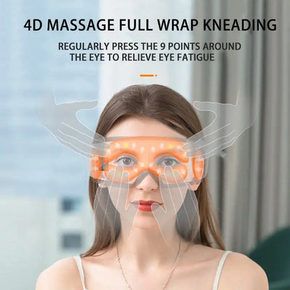 Vibrating Eye Massager With Airbag And Hot Compress