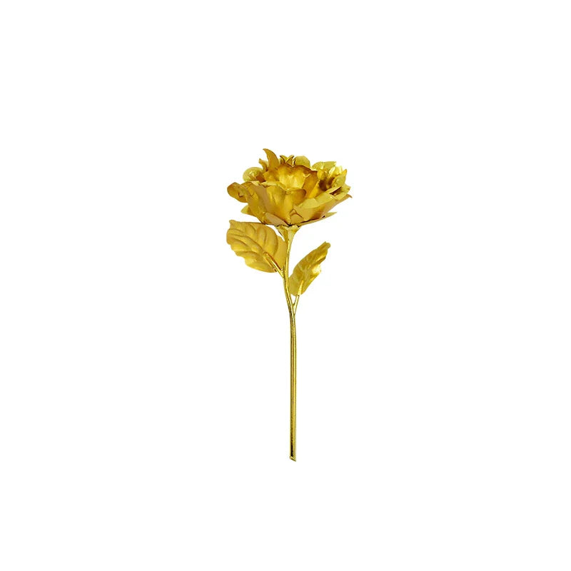 Gold Foil Eternal Rose Bouquet - Valentine's Gift for Her