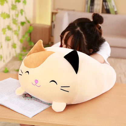 Cute Cartoon Plush Pillows: Adorable Fat Dog, Cat, Totoro & More!