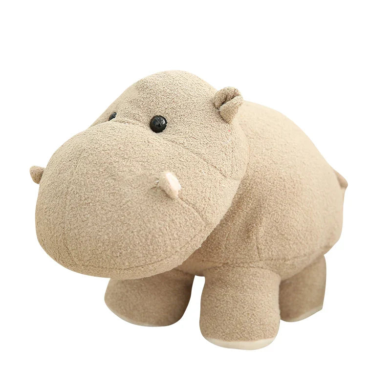 Soft Elephant & Hippo Plush Toys