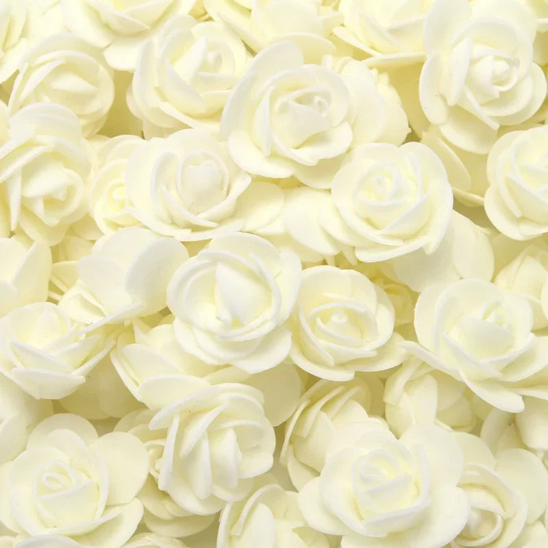 Foam Rose Teddy Bears 3cm - 50/100/200 Pieces for DIY, Wedding, and Home Decoration