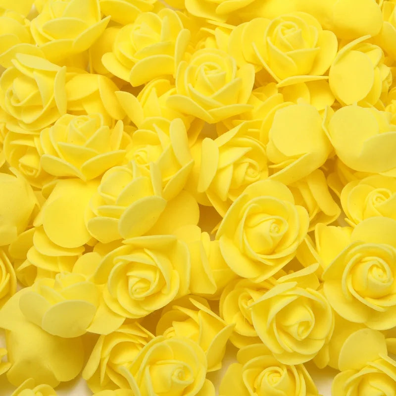 Foam Rose Teddy Bears 3cm - 50/100/200 Pieces for DIY, Wedding, and Home Decoration