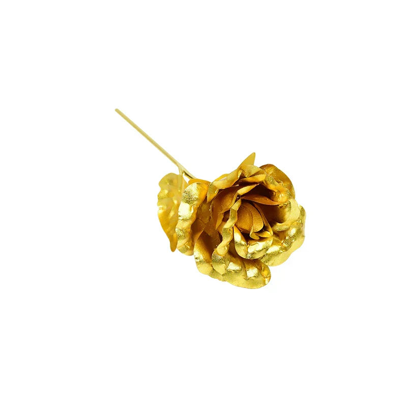 Gold Foil Eternal Rose Bouquet - Valentine's Gift for Her