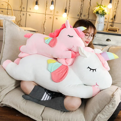 Kawaii Giant Unicorn Plush Toy - Soft, Cuddly, Perfect Gift for Kids!