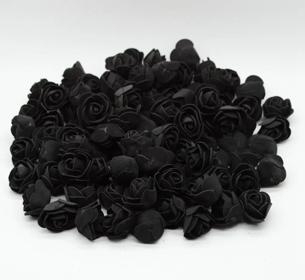 Foam Rose Teddy Bears 3cm - 50/100/200 Pieces for DIY, Wedding, and Home Decoration
