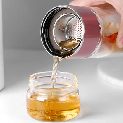 Borosilicate Tea Infuser Bottle