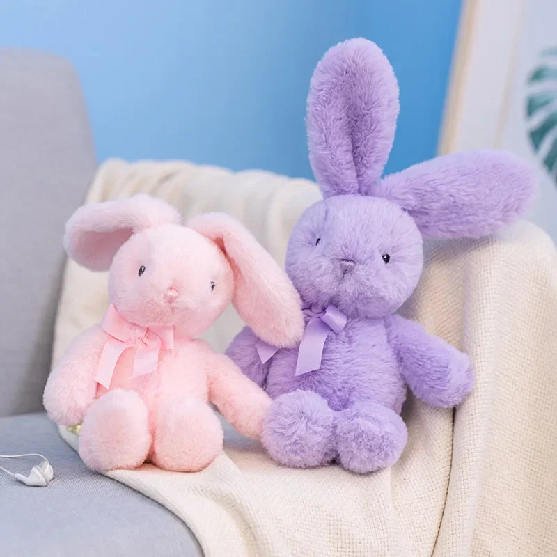 Kawaii Rabbit Plushie: Adorable Bow Tie Hug Doll for Creative Gifts