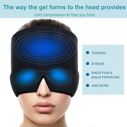 Migraine Relief Cap Headband With Cold Gel