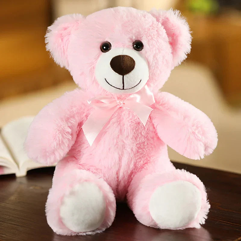 Giant Plush Bear with Ribbon - Adorable Stuffed Animal for Kids