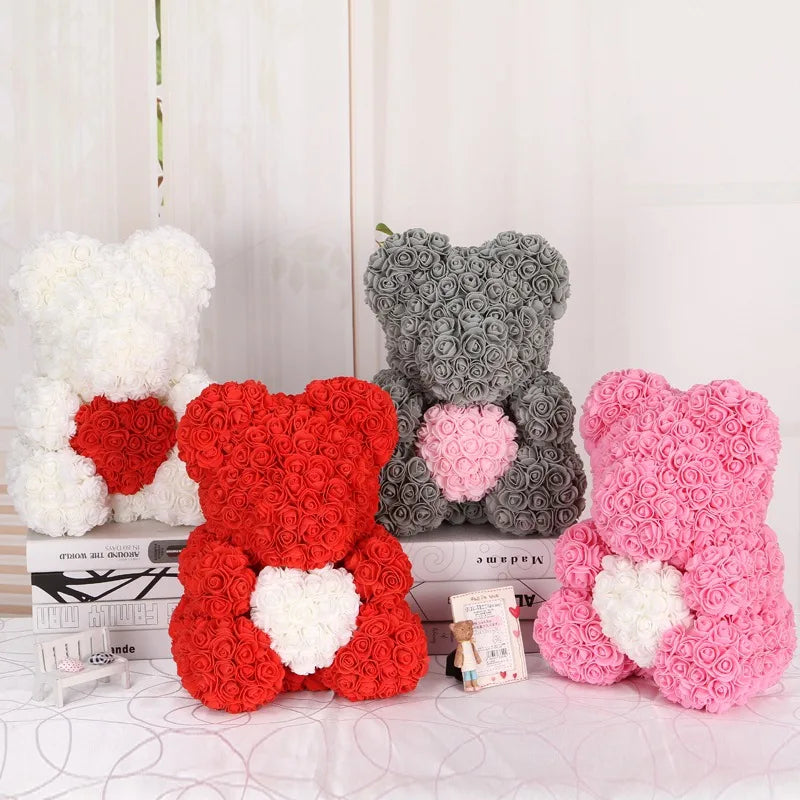 Foam Rose Teddy Bears 3cm - 50/100/200 Pieces for DIY, Wedding, and Home Decoration