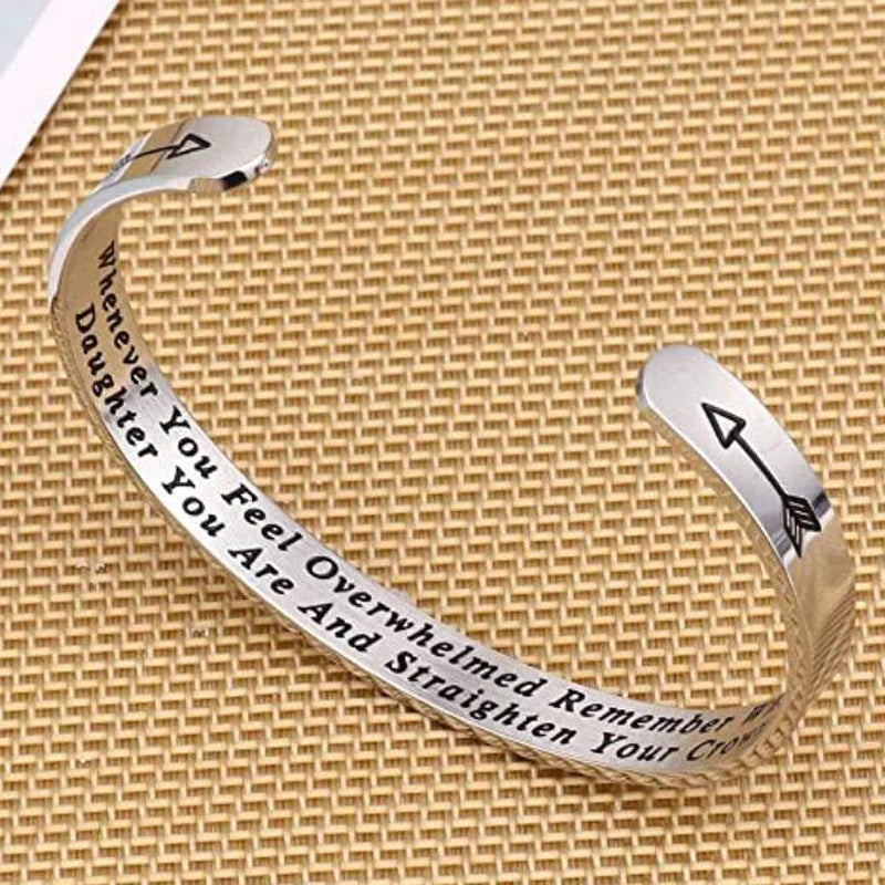 Whenever You Feel Overwhelmed Remember Whose Straighten Your Crown Bracelet