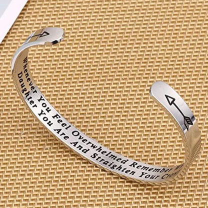 Whenever You Feel Overwhelmed Remember Whose Straighten Your Crown Bracelet