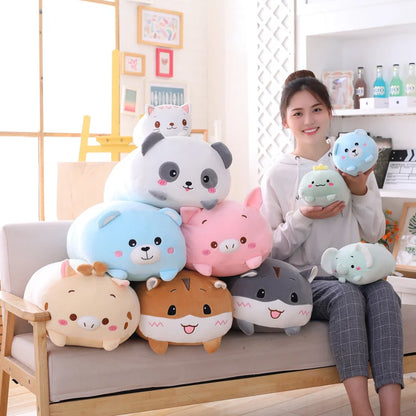 Cute Cartoon Animal Plush Pillows - Adorable Gifts for Kids