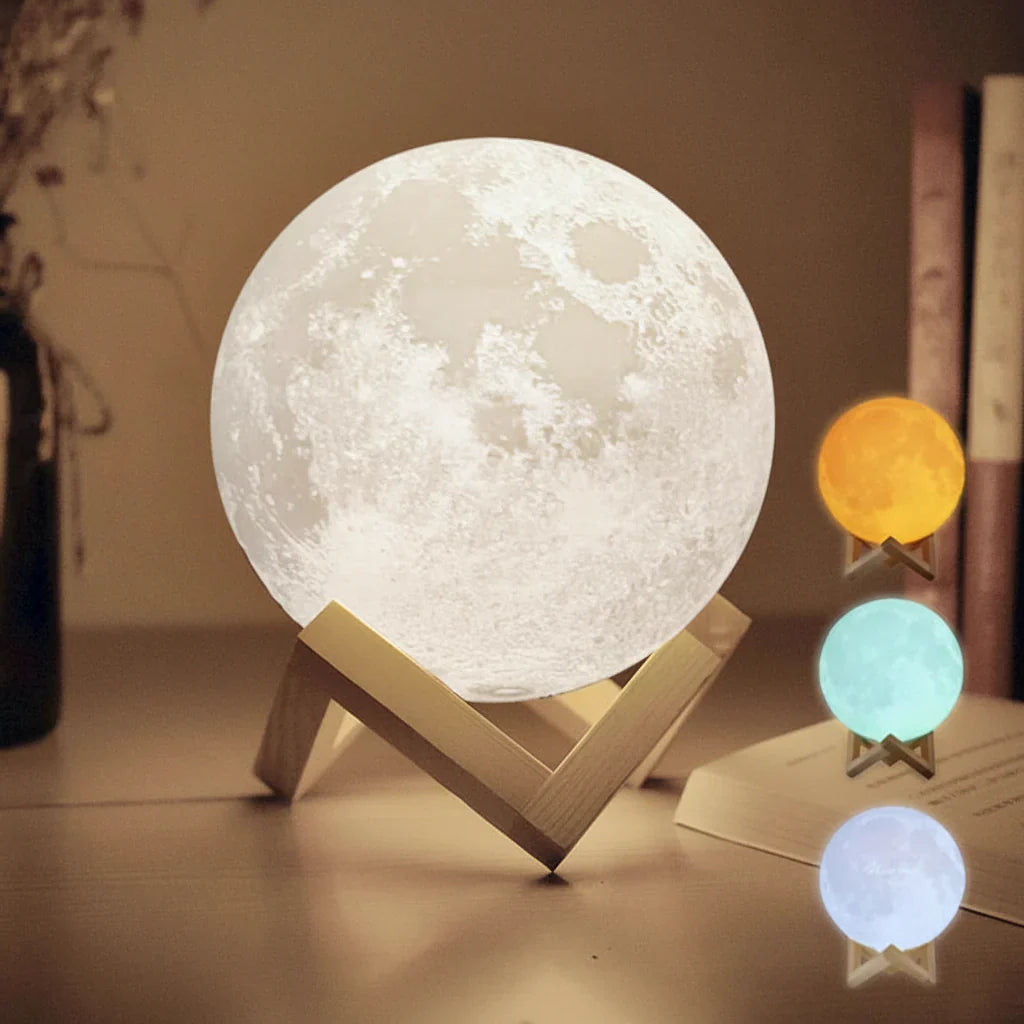 Personalized 3D Moon Photo Night Light