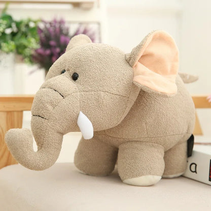 Soft Elephant & Hippo Plush Toys