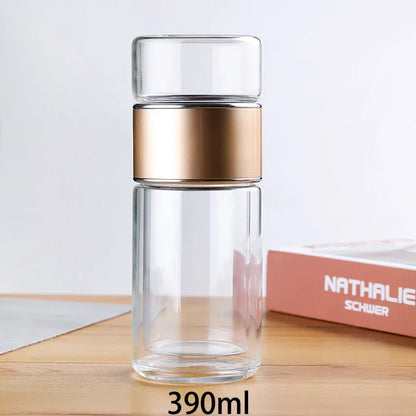 Borosilicate Tea Infuser Bottle