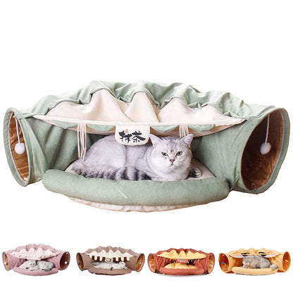 Collapsible Kitty Cat Tunnel Tube