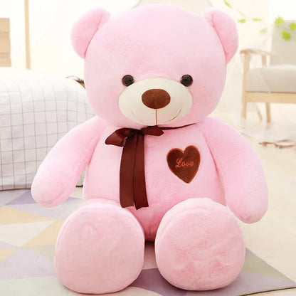 Giant Kawaii Bear Plush Toy - Soft & Cuddly Gift for Loved Ones