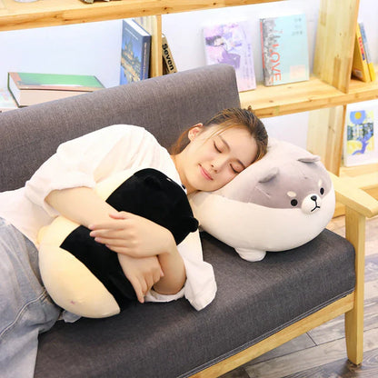 Happy Corgi Plush Dog Pillow Soft Stuffed Toy Gift