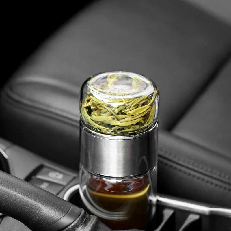 Borosilicate Tea Infuser Bottle