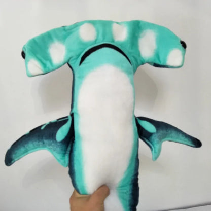 Cartoon Hammer Shark Plush Toy - Adorable Sea Creature Pillow for Kids