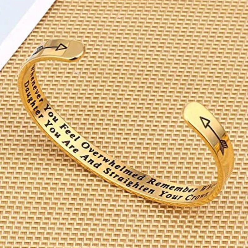 Whenever You Feel Overwhelmed Remember Whose Straighten Your Crown Bracelet