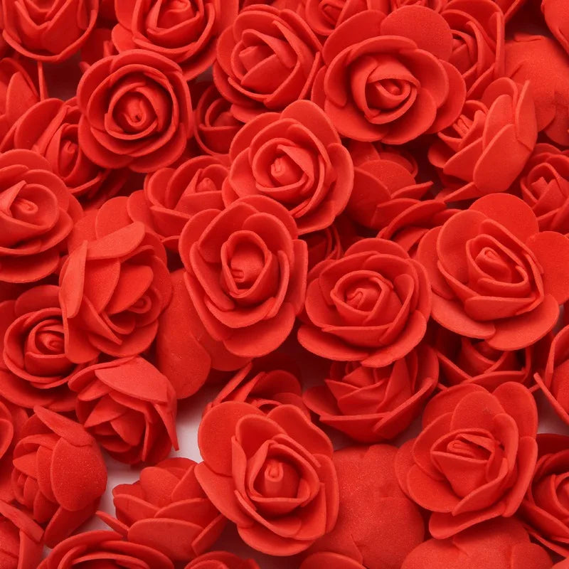 Foam Rose Teddy Bears 3cm - 50/100/200 Pieces for DIY, Wedding, and Home Decoration