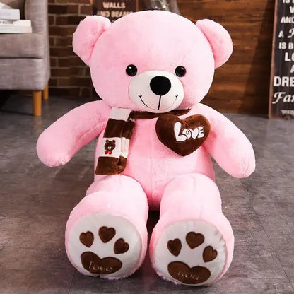 Huggable Teddy Bear Plush With Scarf