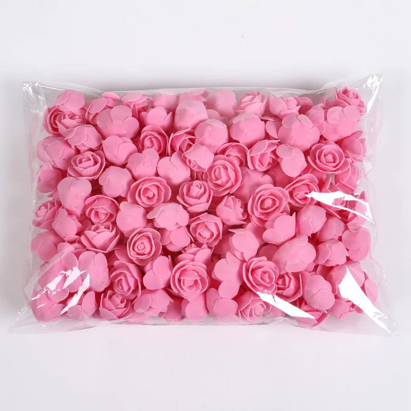 Foam Rose Teddy Bears 3cm - 50/100/200 Pieces for DIY, Wedding, and Home Decoration