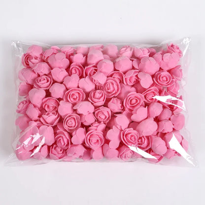 Foam Rose Teddy Bears 3cm - 50/100/200 Pieces for DIY, Wedding, and Home Decoration