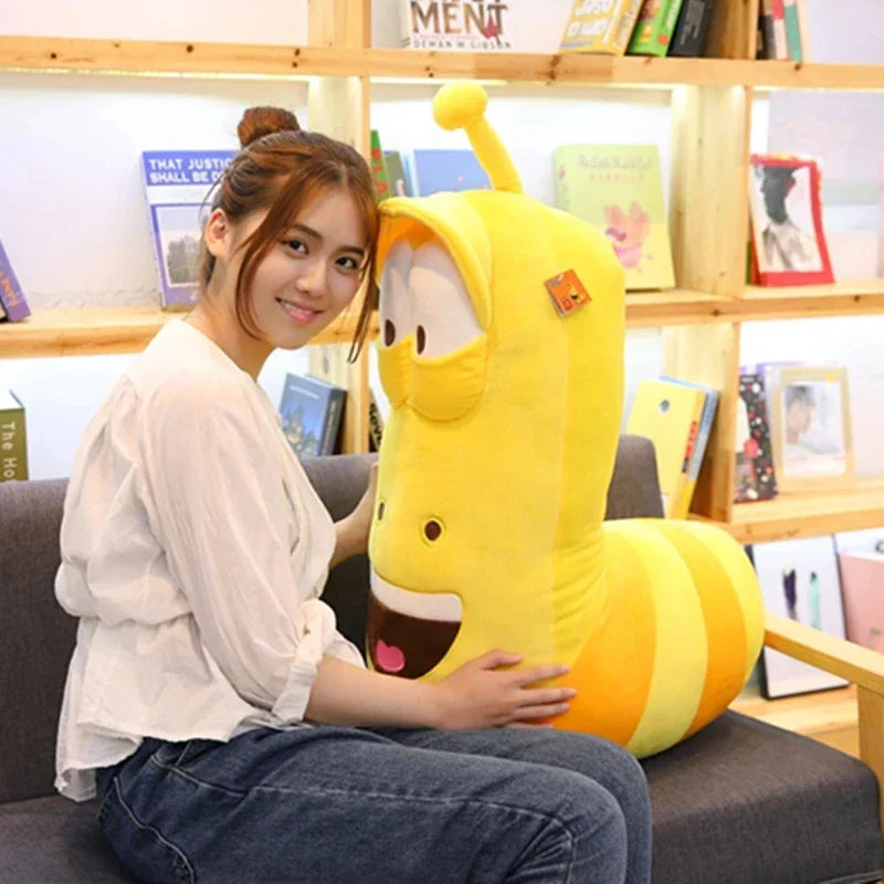 Creative soft cute stuffed larva toy