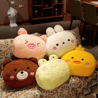 Kawaii Plush Animal Pillows - Soft, Adorable Cushions for Kids