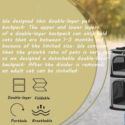 Double Layer Cat Backpack
