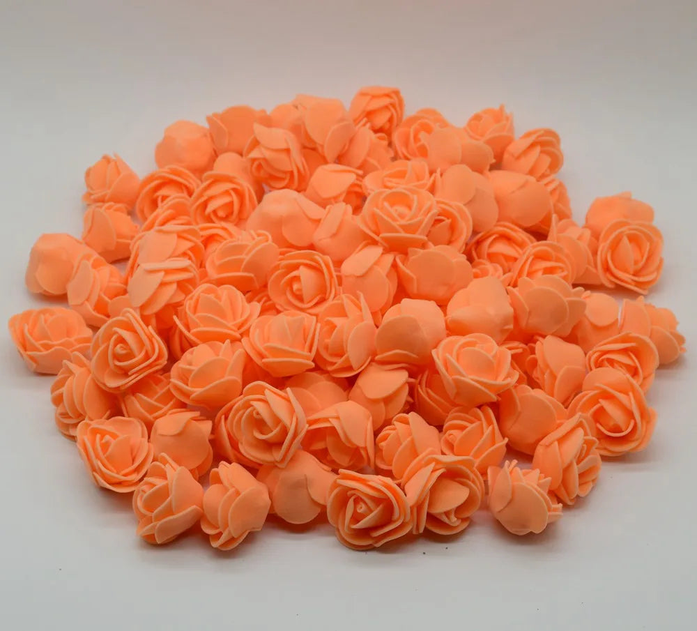Foam Rose Teddy Bears 3cm - 50/100/200 Pieces for DIY, Wedding, and Home Decoration