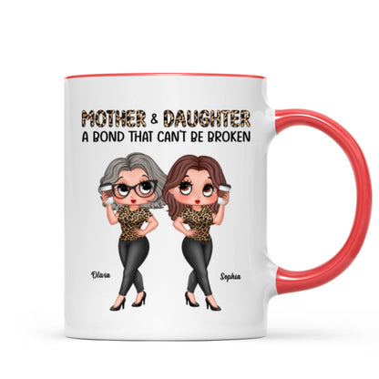 Pretty Sassy Leopard Like Mother Like Daughter Gift For Mom Personalized Mug