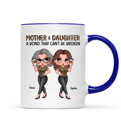 Pretty Sassy Leopard Like Mother Like Daughter Gift For Mom Personalized Mug