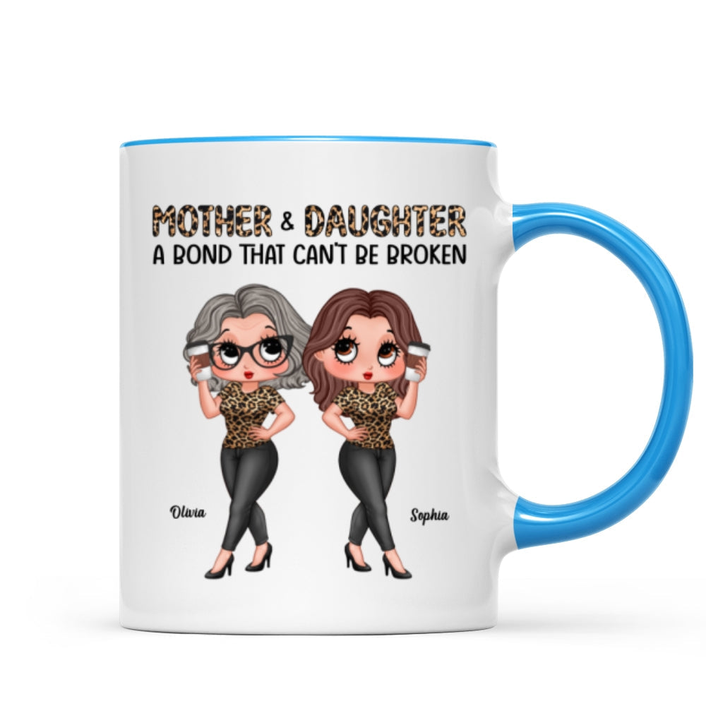 Pretty Sassy Leopard Like Mother Like Daughter Gift For Mom Personalized Mug