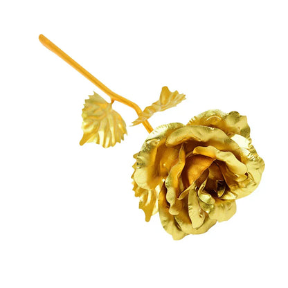 Gold Foil Eternal Rose Bouquet - Valentine's Gift for Her