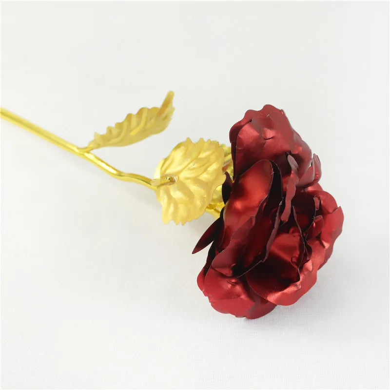 24K Gold Foil Rose Gift Set for Valentine's Day Love