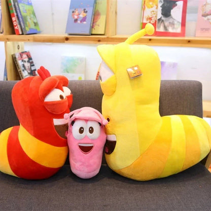 Creative soft cute stuffed larva toy