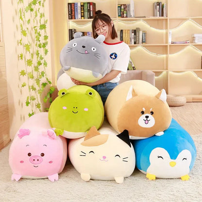 Cute Cartoon Animal Plush Pillows - Adorable Gifts for Kids