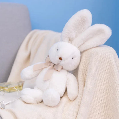 Kawaii Rabbit Plushie: Adorable Bow Tie Hug Doll for Creative Gifts