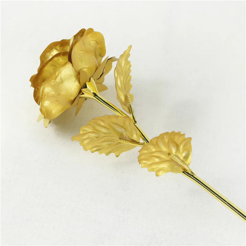 24K Gold Foil Rose Gift Set for Valentine's Day Love