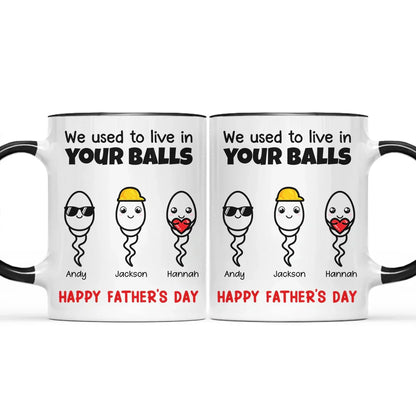 Simple Cute Little Kids We Used To Live - Personalized Accent Mug