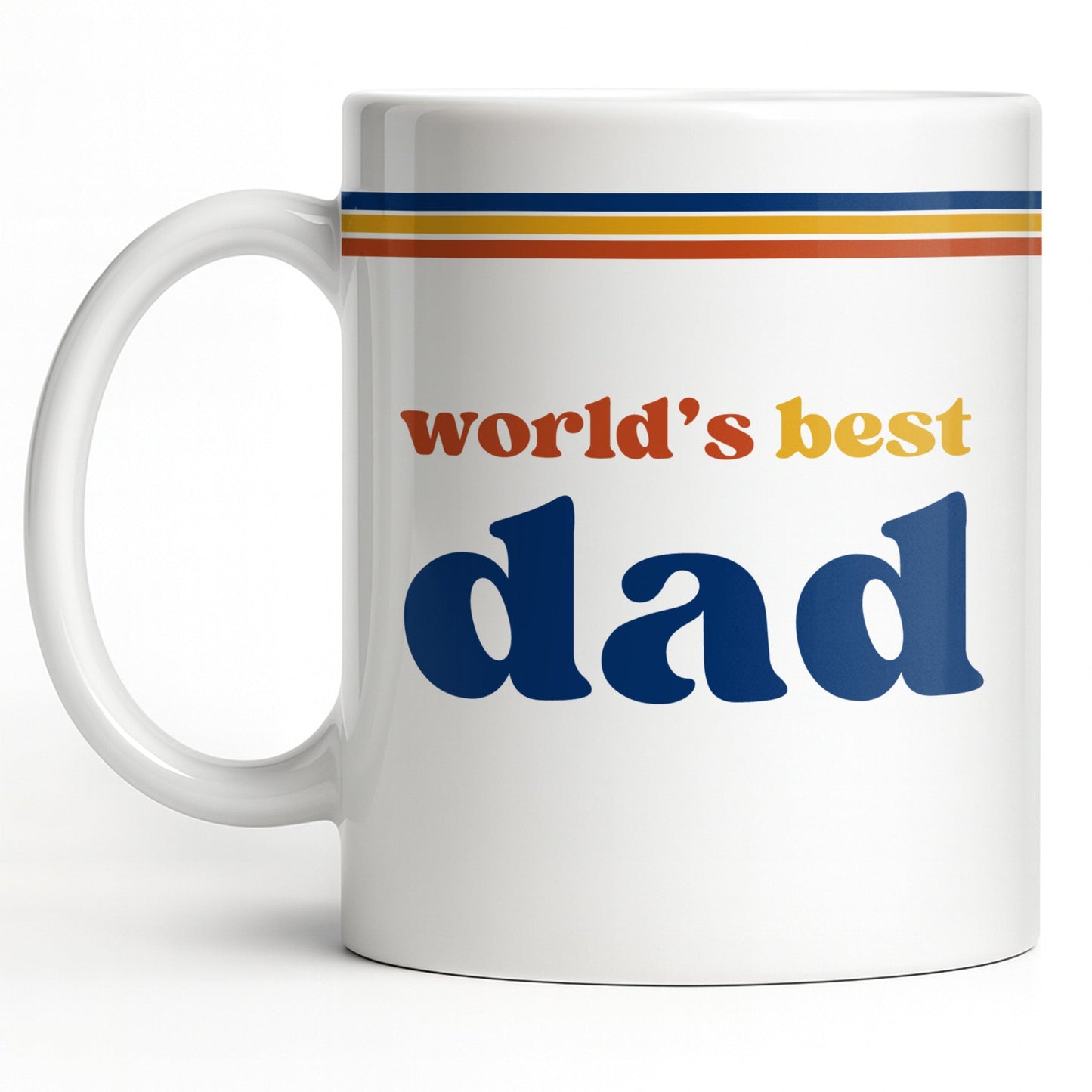 World's Best Dad Coffee Mug - Personalized Custom Coffee Mug - HIM003_MG